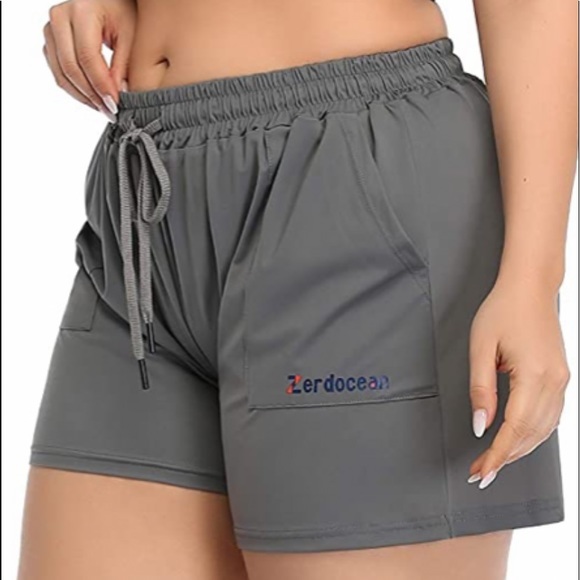 Zerdocean sport shorts. Elastic waist, drawstring, side pockets. Size 1X - Picture 8 of 8